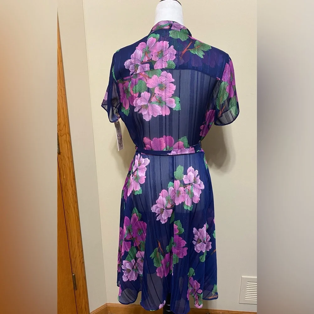 NWT Nanette Lepore Floral A Line Dress - Picture 3 of 5
